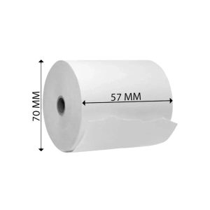 Thermal Paper Roll (57 x 70mm) 65 gsm 50 Pieces/Box